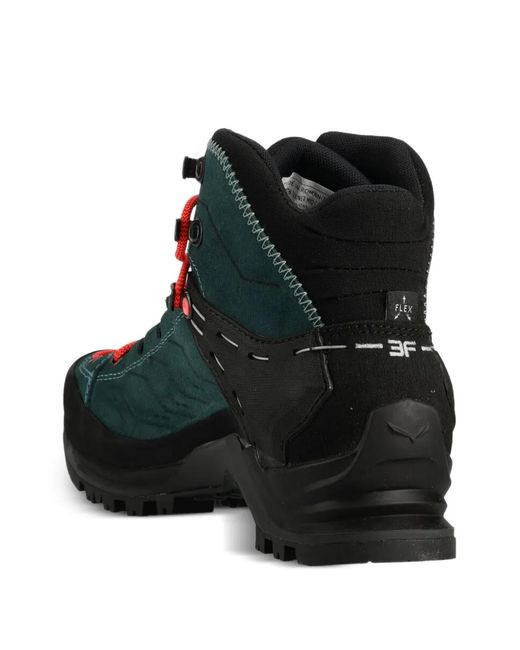 Salewa Black Mtn Trainer Mid Gtx Geometric-Pattern Trainers