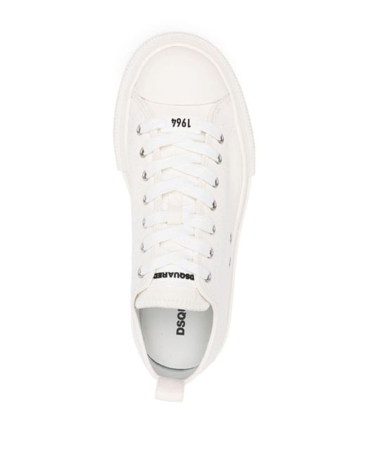 DSquared² Berlin Canvas Sneakers in het White voor heren