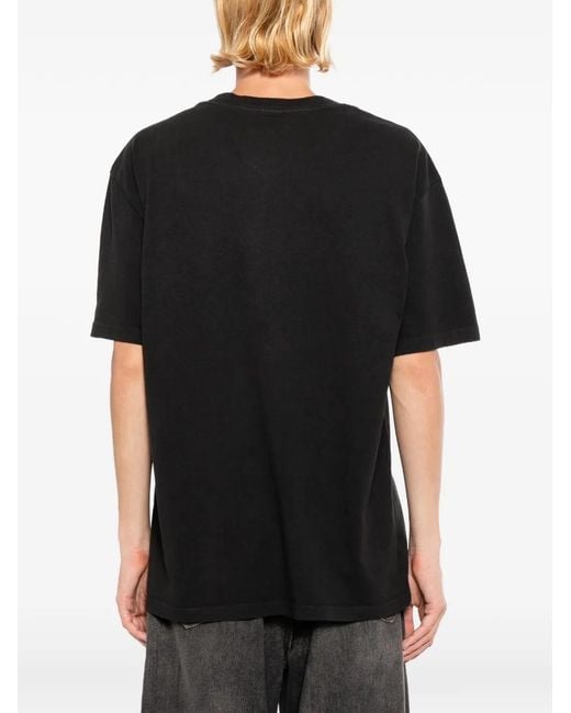 Melt Black Crew-Neck Short-Sleeve T-Shirt for men