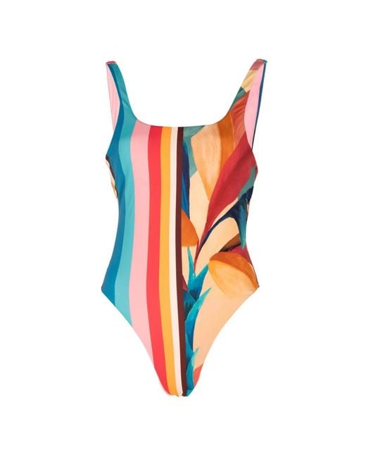 Farm Rio Red Atlantic Rain Forest Swimsuit