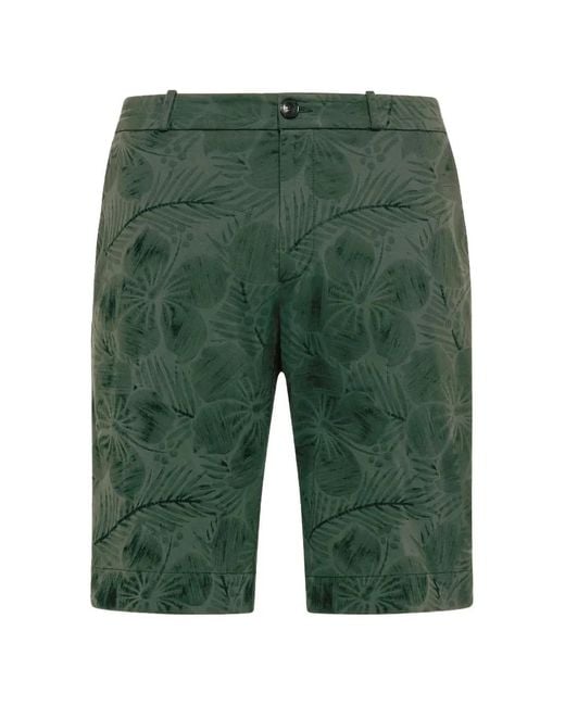 Rrd Green Velvetflex Jo Floral-Print Shorts for men