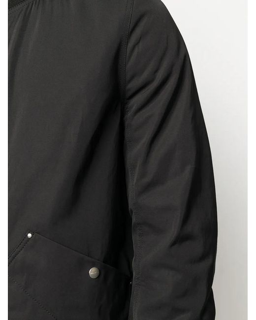 Rick Owens Black Abstract Print Bomber Jacket for men