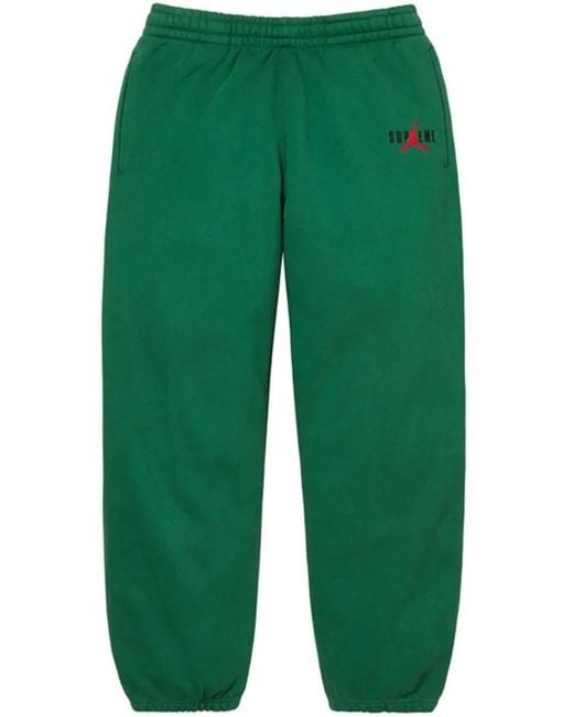 Supreme Green X Jordan Track Pants for men