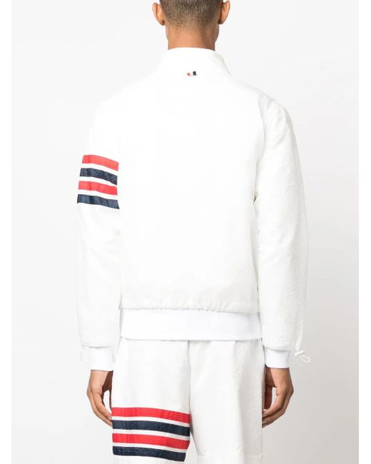 メンズ Thom Browne 4bar ストライプ ジャケット White