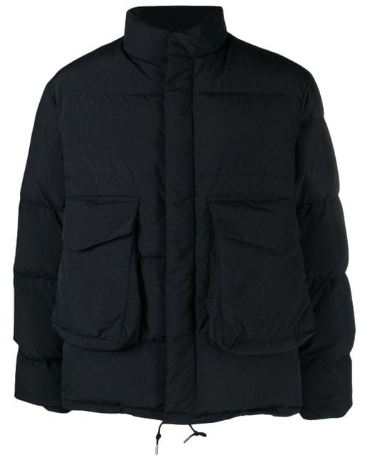 Snow Peak Black Recycled-down Padded Jacket for men