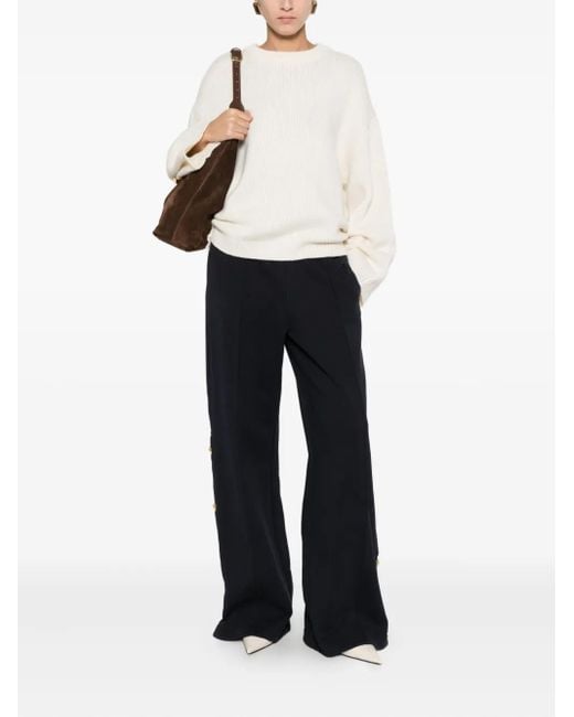 Pinko Blue Logo-Embroidered Track Pants