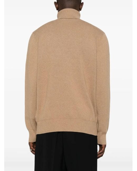Versace Jeans Couture Natural Turtleneck Sweater for men