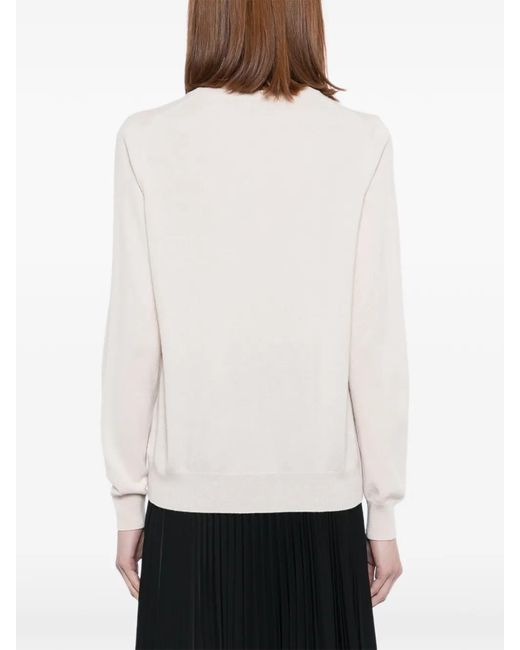 N.Peal Cashmere White Olivia Cardigan