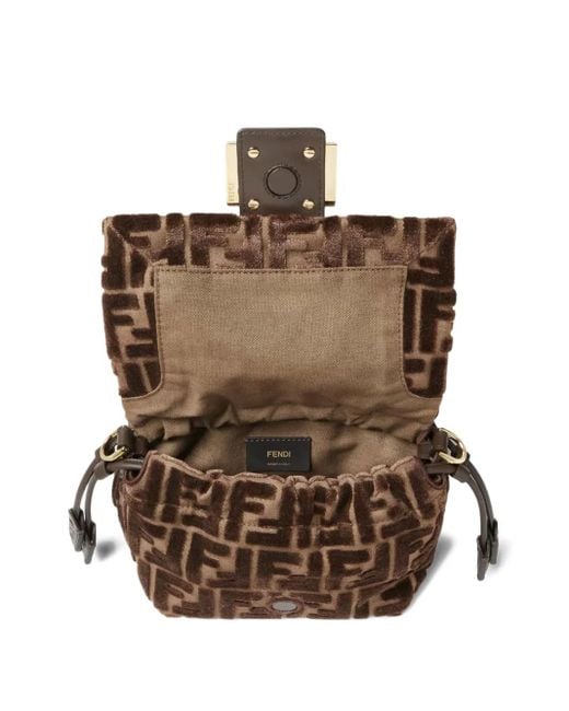 Fendi Brown Small Mamma Baguette Tote Bag