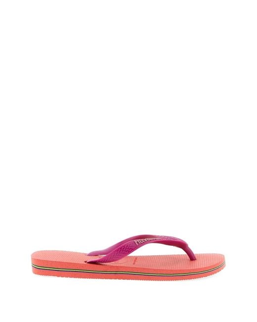 Havaianas Pink Brasil Logo Sandalen