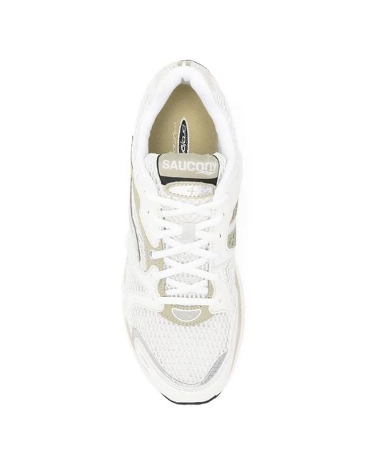 Saucony White Progrid Triumph 4 Sneakers for men