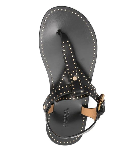 Sandali Con Suola Piatta Jooni di Isabel Marant in Black