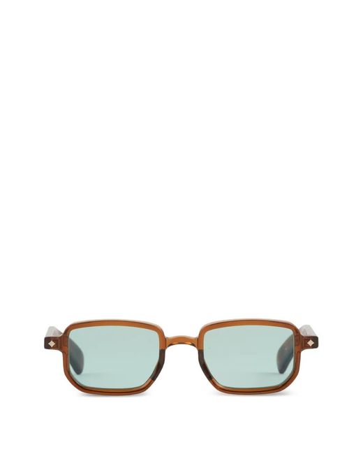Sato Eyewear Brown Ran Rectangle-Frame Sunglasses for men