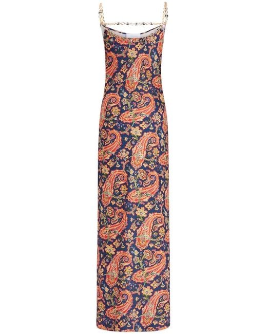 Rabanne White Paisley Nuisette Maxi Dress
