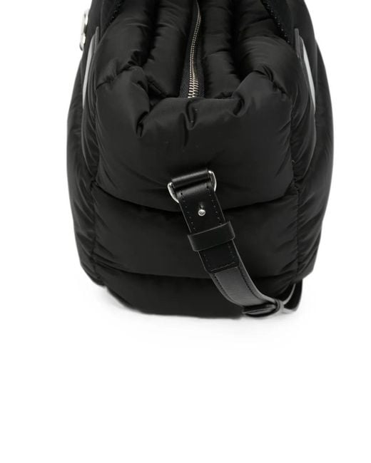 Moncler Black Mini Caradoc Quilted Tote Bag
