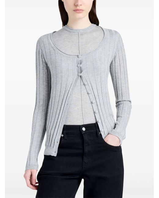 Proenza Schouler Blue Hattie Cardigan