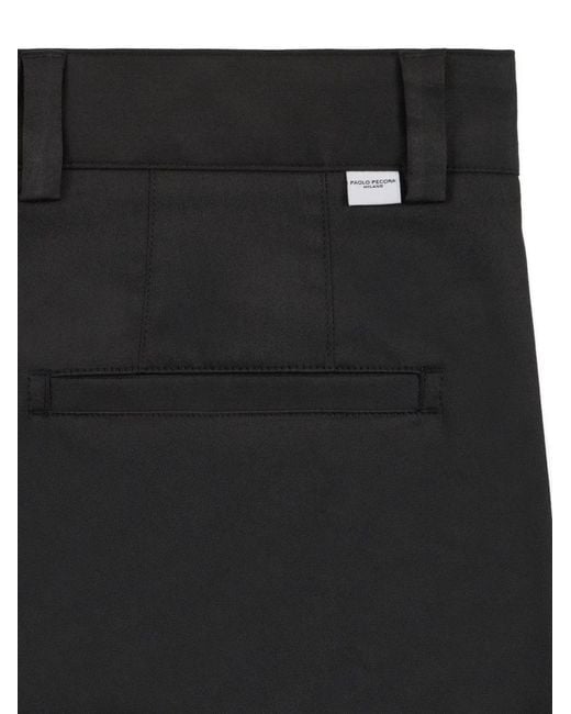 Paolo Pecora Black Loose-Fit Chino Trousers for men