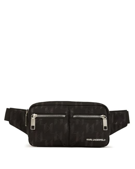 メンズ Karl Lagerfeld ベルトバッグ Black