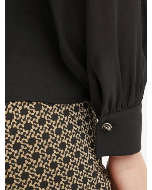 Guess Black V-Neck Blouse