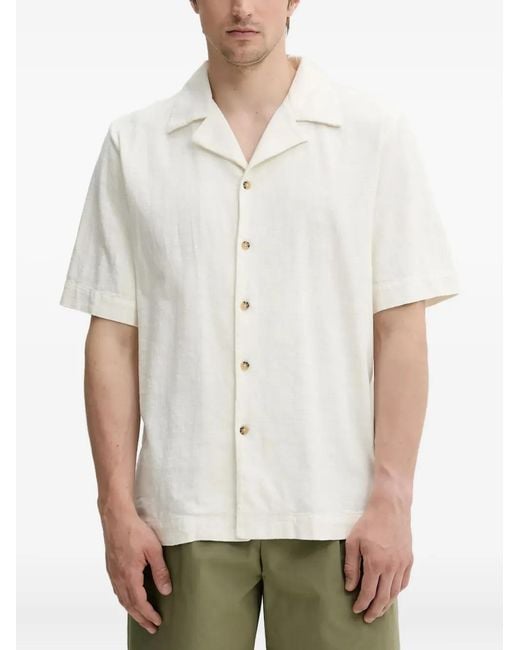 Won Hundred White Short-Sleeve Shirt for men