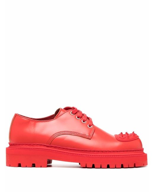 CAMPERLAB Eki Leather Derby Shoes in Red for Men - Lyst