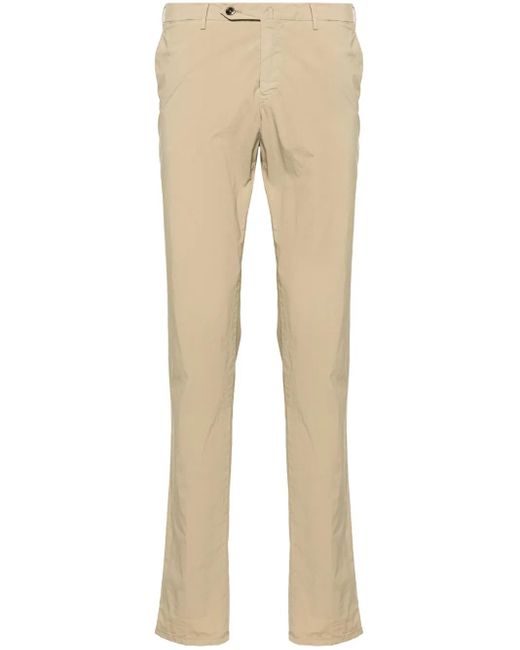 PT Torino Natural Mid-Rise Slim-Fit Trousers for men