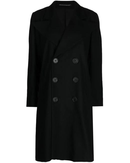 Yohji Yamamoto ダブルコート Black
