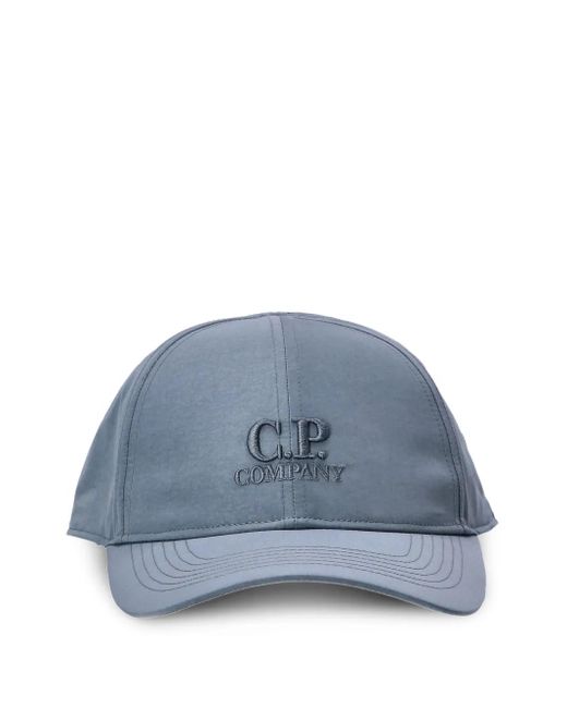 C P Company Blue Chrome-R Google Baseball Cap for men