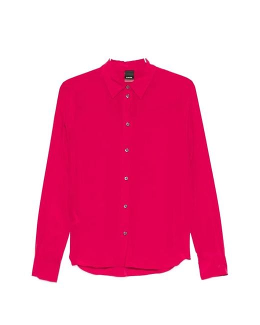 Pinko Pink Crackers Silk Shirt
