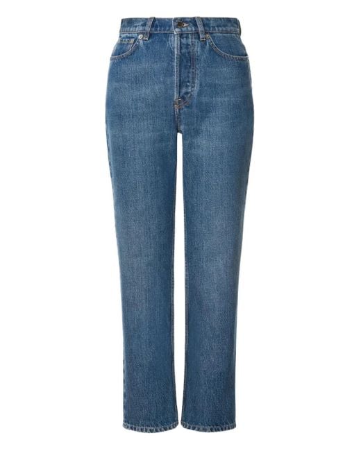 Alberta Ferretti Blue Cropped Jeans