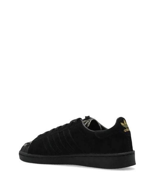 Adidas Black Originals Jabbar Lo Lace-Up Leather Sneakers