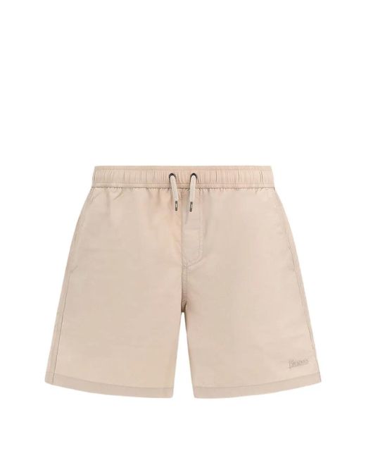 Herno Natural Ultralight Creased-Finish Swim Shorts for men