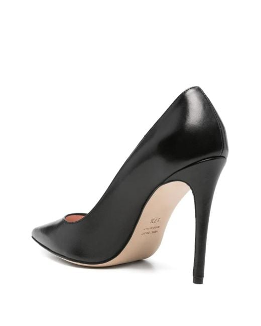 Anna F. Black Pointed-Toe Stiletto Pumps