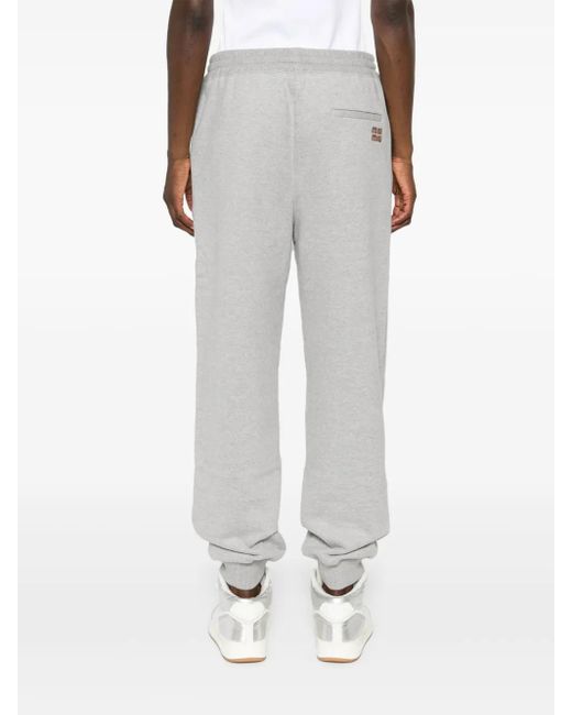 Pantalon De Jogging À Patch Logo Miu Miu en coloris Gray