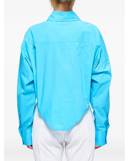 MM6 by Maison Martin Margiela ポインテッドヘム シャツ Blue