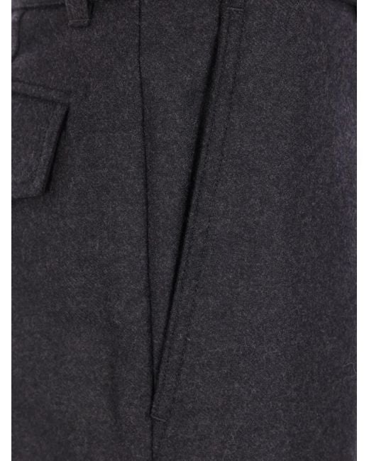 Auralee Blue Belted Cargo Trousers for men
