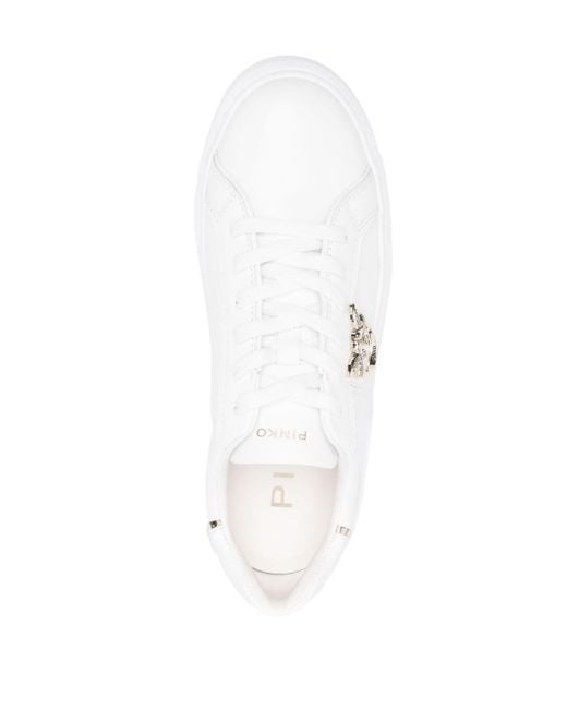 Pinko White Sneakers With Logo