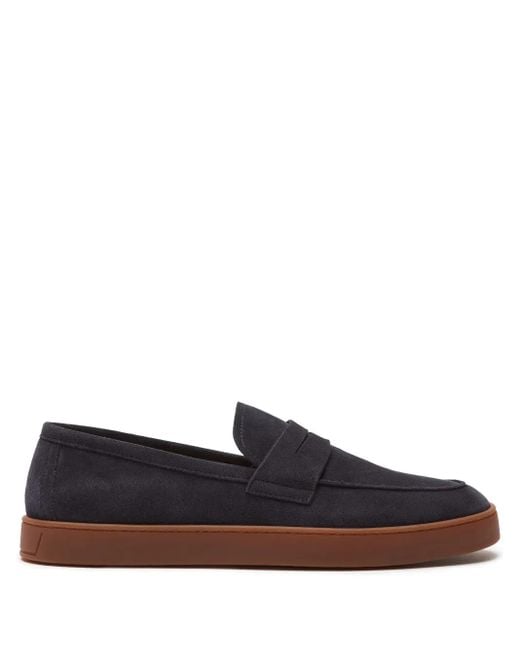 Scarosso Blue Carlos Loafers for men