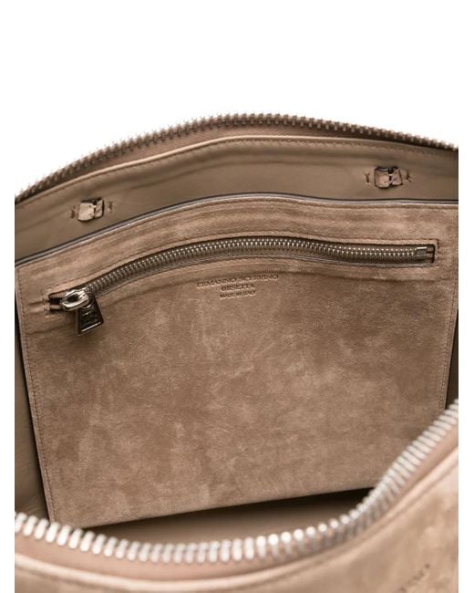 Sac Cabas À Fermeture Zippée Ermanno Scervino en coloris Natural