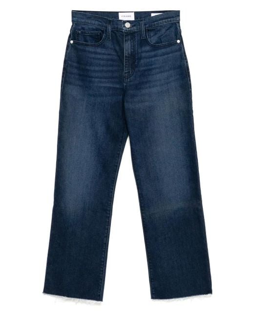 Jeans Crop Le Jane di FRAME in Blue