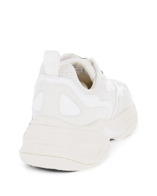 Neil Barrett White Croquis Mesh-Panel Sneakers for men