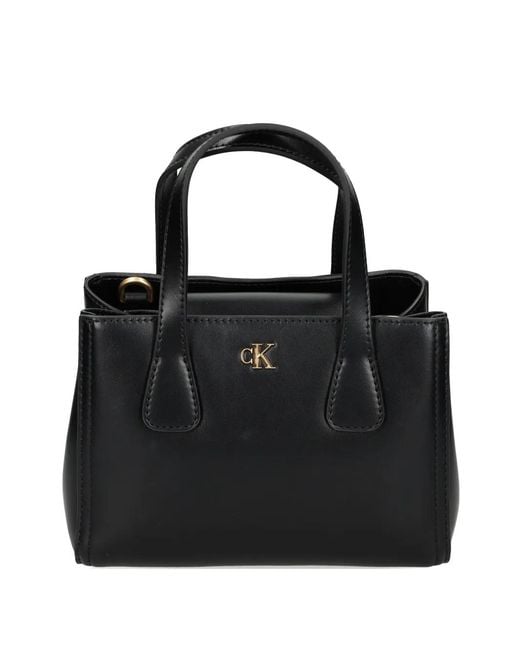 Calvin Klein Black Logo Tote Bag