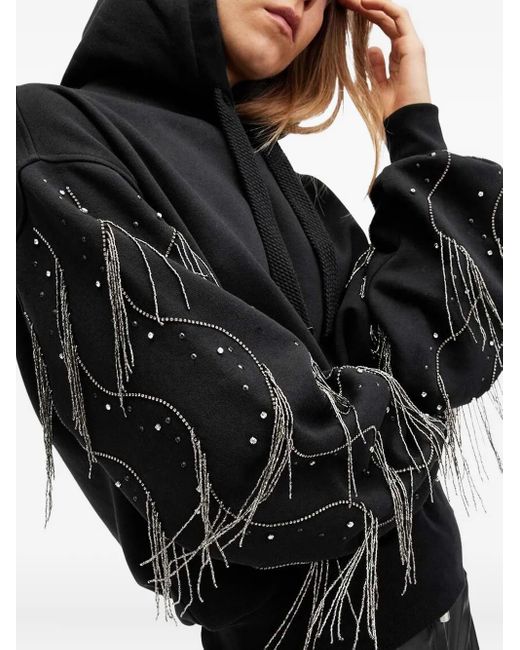 Sudadera con capucha y cristal AllSaints de color Black