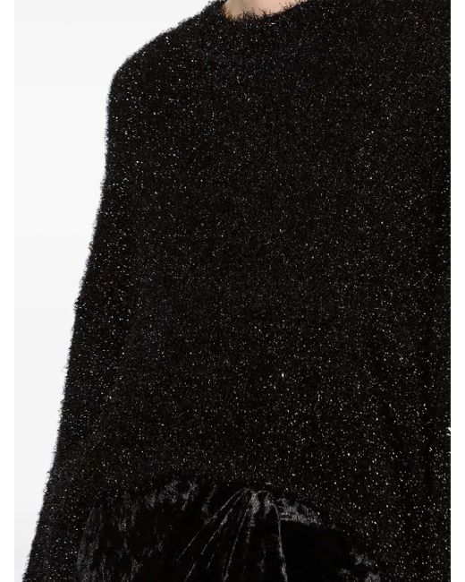 Isabel Marant Black Textured Knitted Sweater