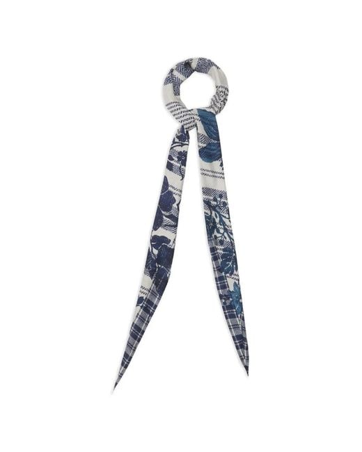 Pierre Louis Mascia Blue Aloeuw Floral-Print Scarf