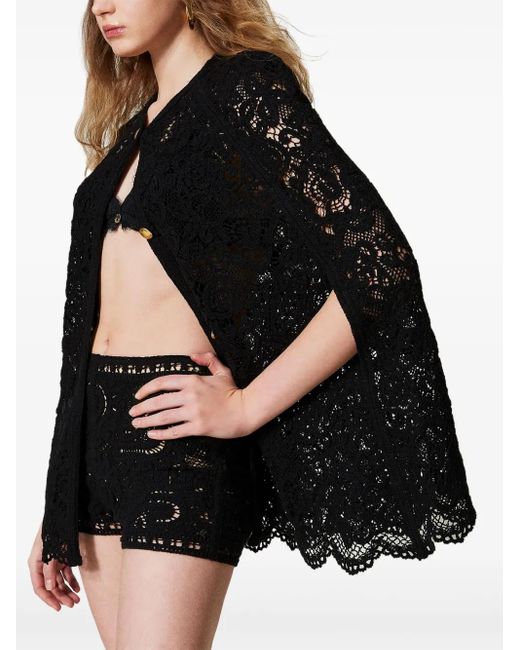 Twinset Black Knitted Shorts