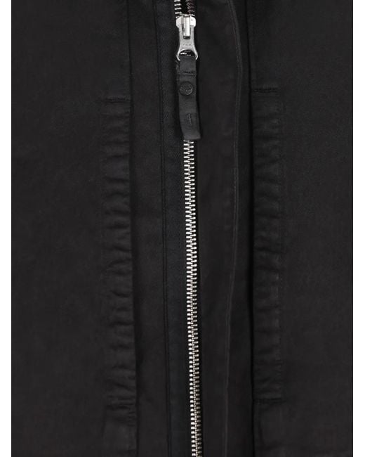 Massimo Osti Studio Black Multi-Pocket Zip-Up Jacket for men