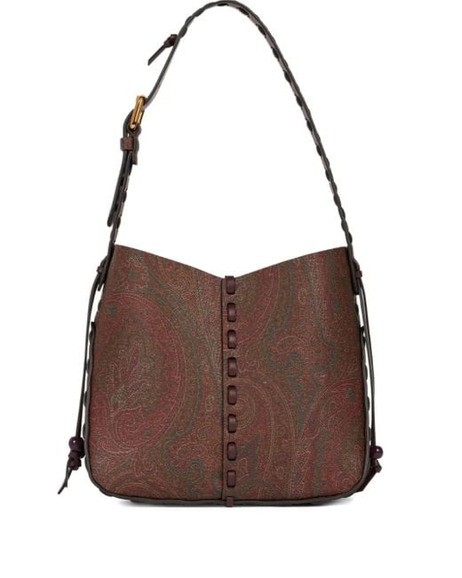 Etro Brown Volcano Schultertasche