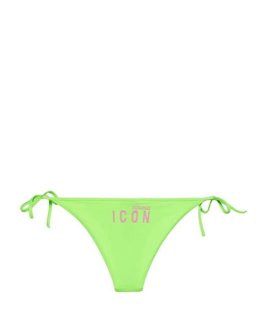 DSquared² Green Be Icon Bikini Bottoms