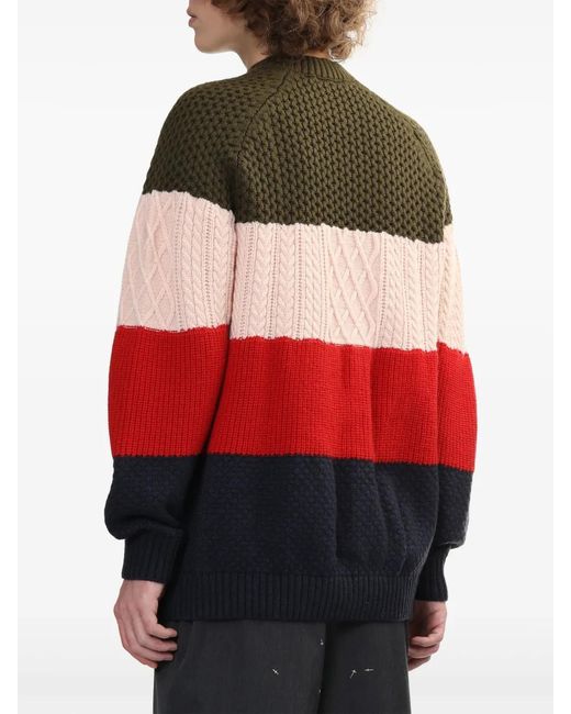 Pull À Design Colour Block Undercover pour homme en coloris Red